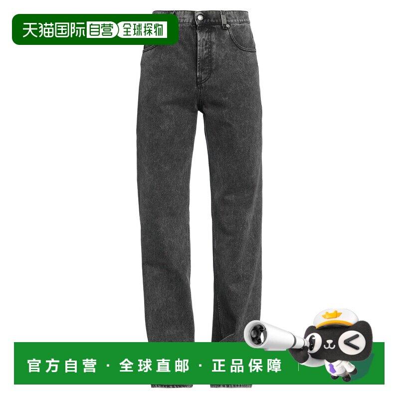 香港直邮mcqueen 麦昆 男士 直筒裤 black黑色 舒适时尚牛仔裤