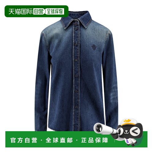 1h可退 Gucci 带刺绣的棉质牛仔衬衫 864711XDDFW