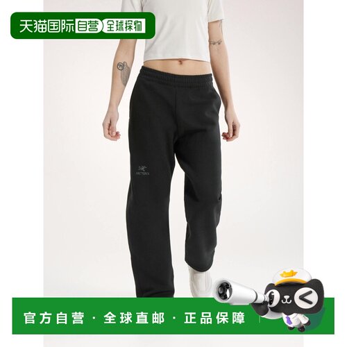 自营1h可退 欧洲直邮Arcteryx始祖鸟 Emblem女士黑色棉混纺抓绒跑