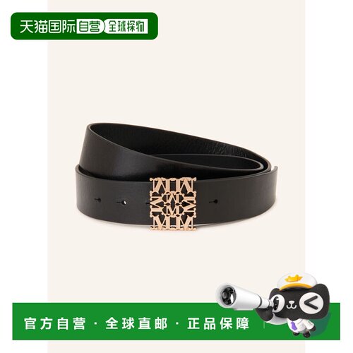 香港直邮MAX MARA 女士腰带 100319337513000 CO 黑色 SUMERO Lea