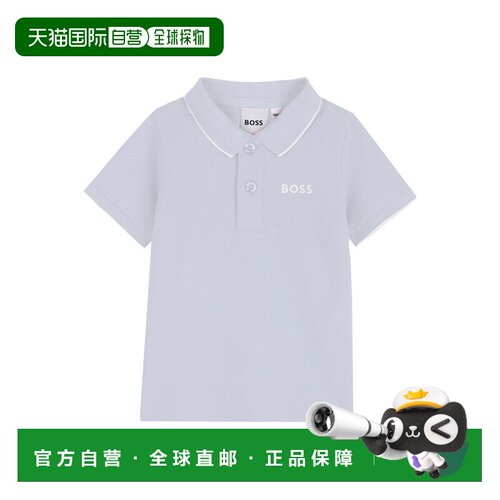 香港直邮BOSS 波士 男童 MANICHE CORTE Polo衫童装 J52713K78K