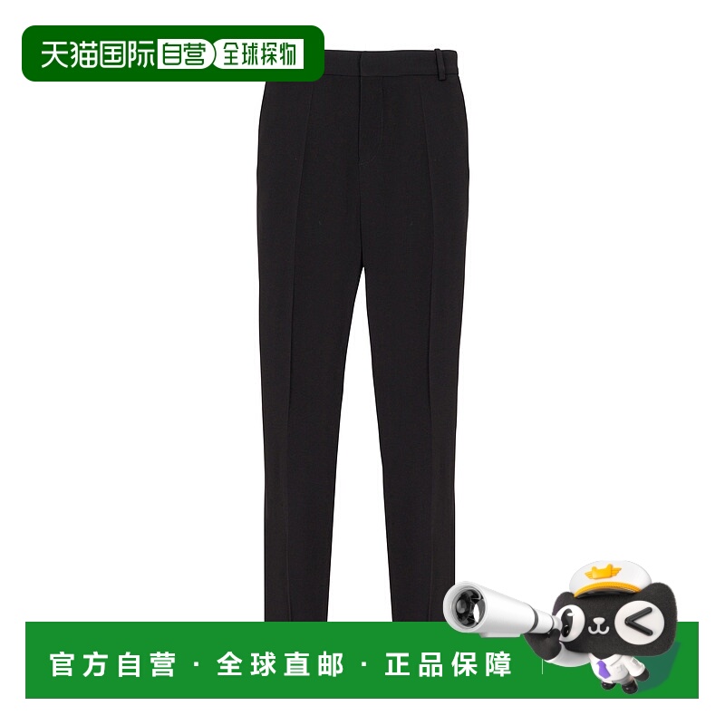 香港直邮Balmain 腰带袢直筒裤休闲裤 EH0PM037VB00