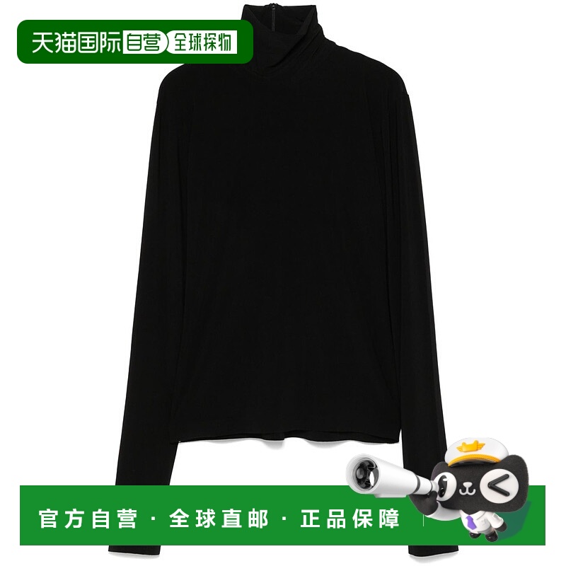 香港直邮NORMA KAMALI 诺玛 卡玛丽 女士 黑色上衣 KK3246PLG01