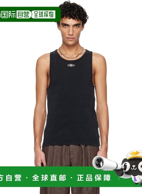 1h可退 香港直邮Casablanca 男士 黑色 Faded Ribbed 背心 MSP26J