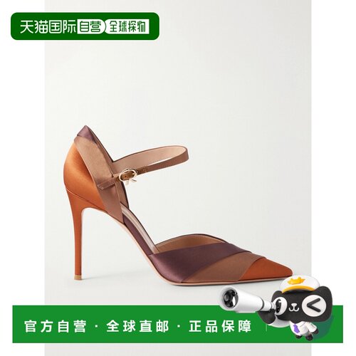 香港直邮Gianvito Rossi 吉安维托 罗西 女士 95 crepe-satin 浅