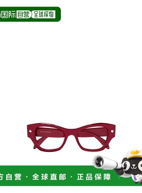 香港直邮Alexander McQueen logo标识平光镜 AM0429O