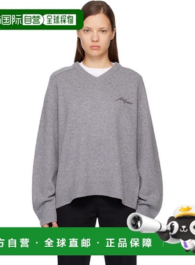 香港直邮Acne Studios 艾克妮 女士 灰色 Wool V-Neck 毛衣 B6038