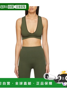 香港直邮Rick Owens 绿色徽标V领文胸背心内衣 RP02A7695KSP15