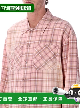 香港直邮Represent 男士 格纹法兰绒衬衫 MLM10010624