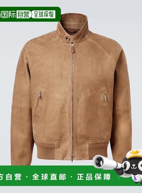 1h可退 香港直邮Loro Piana 诺悠翩雅 男士 Novak 绒面革短夹克