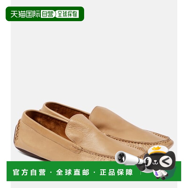 香港直邮The Row 女士 Lucca 皮质乐福鞋 Beige 米色女鞋时尚舒适