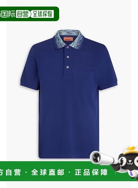 1h可退 香港直邮MISSONI 米索尼 男士 棉质凸纹布Polo衫 UC22W200