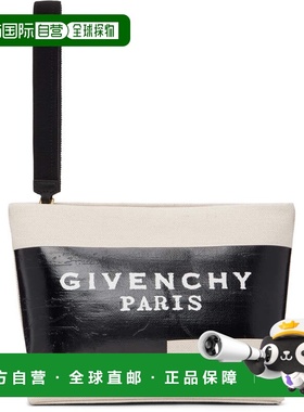 1h可退 香港直邮Givenchy 纪梵希 女士 双色徽标印花手拿包 BB60P