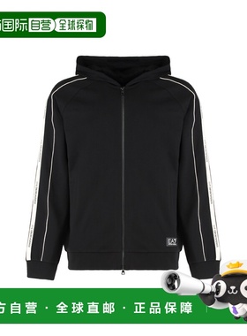 1h可退 香港直邮Ea7 男士 连帽拉链棉质卫衣 7M001755AF13512UC00