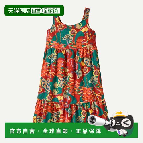 欧洲直邮Patagonia巴塔哥尼亚 Tidal Threads女孩有机棉连衣裙