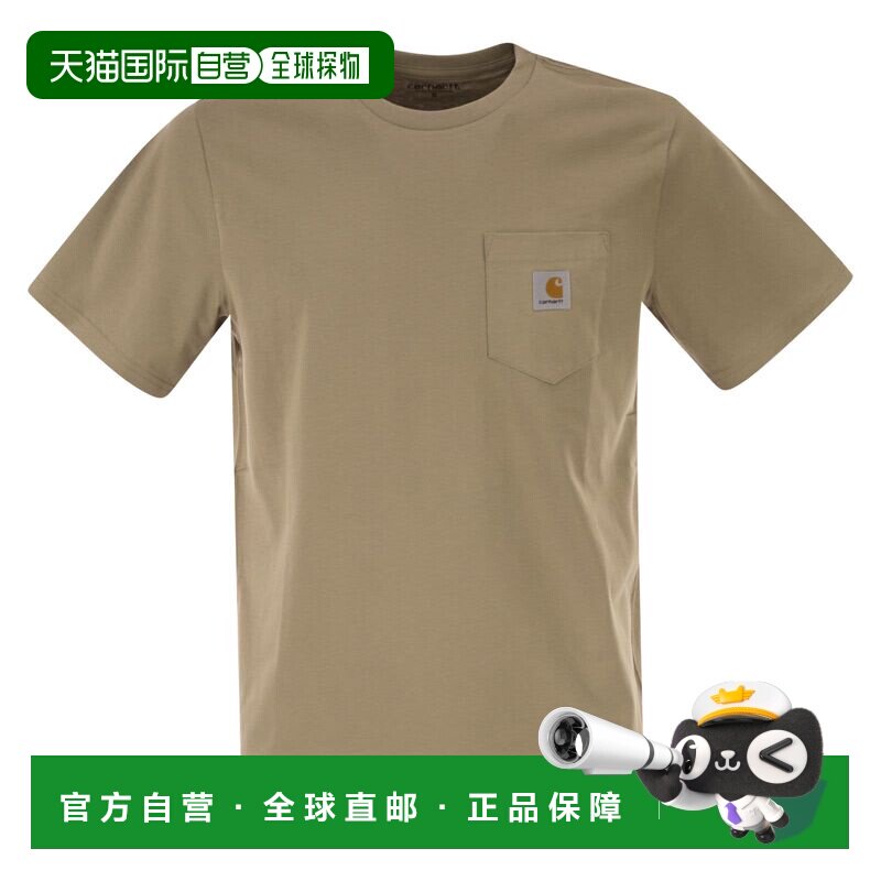 1h可退 香港直邮Carhartt 卡哈特 女士 棉质口袋T恤 I0304343IRXX