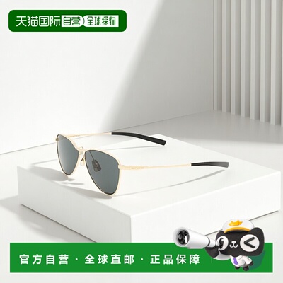 自营欧洲直邮YSL圣罗兰 VESPER系列SL 831女士浅金色/黑色金属飞