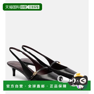 香港直邮Tory Burch 托里 伯奇 女士 双T皮质玛丽珍浅口鞋女鞋