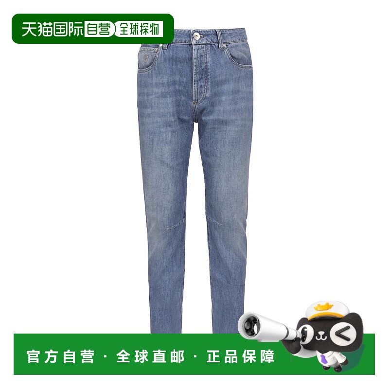 香港直邮Brunello Cucinelli 石洗效果直筒牛仔裤 M0Z37X1290C147
