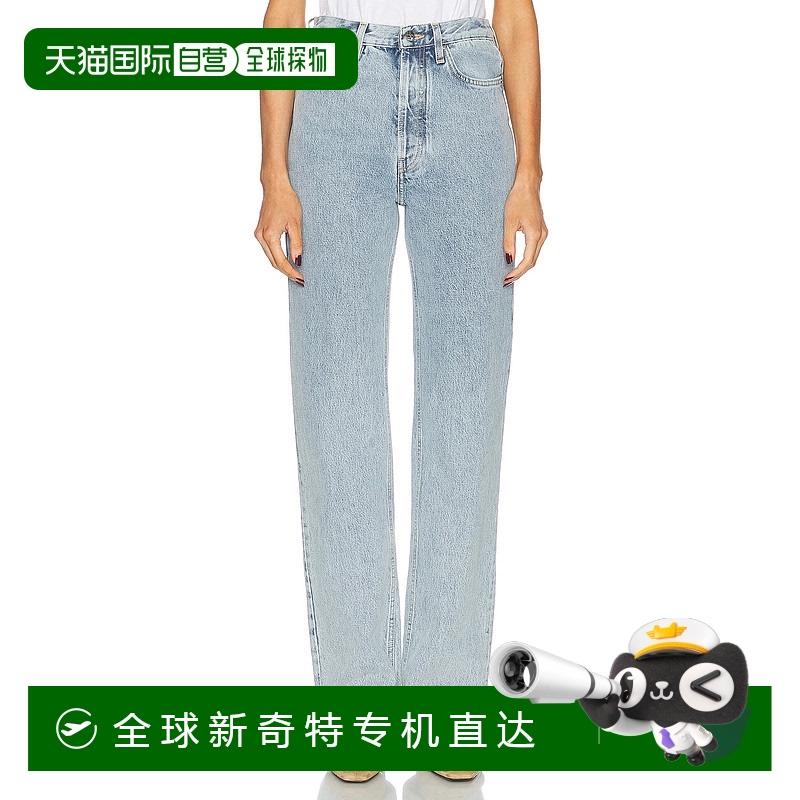 1h可退 香港直邮TOTÊME 女士 经典款剪短全长牛仔裤 234WRB951FB0