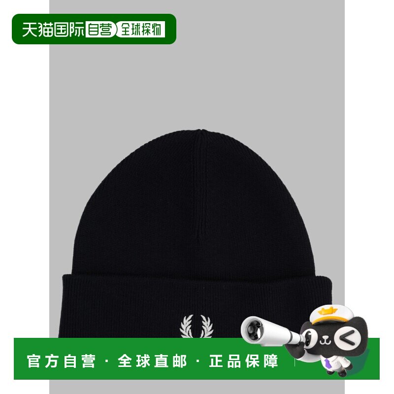 欧洲直邮FRED PERRY 男士帽子 FPC331659T05 AW2026 黑色冷帽男帽图片