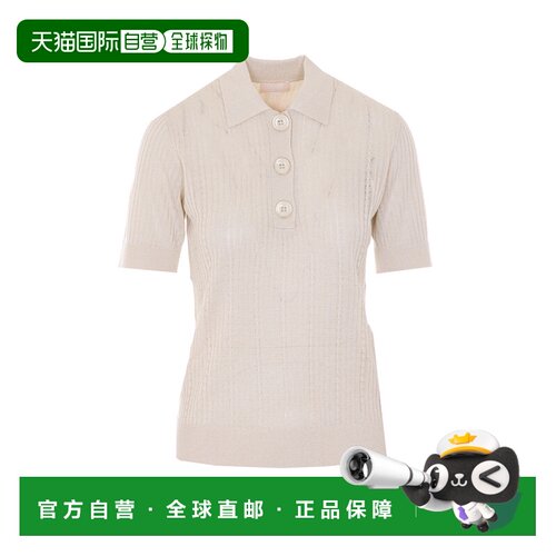 1h可退 欧洲直邮LIU JO 女士POLO衫 WA6285MS46JA4023 SS2026 米