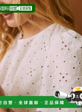 自营欧洲直邮Sezane 女士白色棉衬衫新款