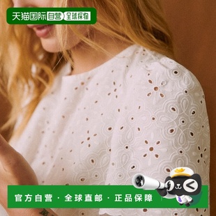 新款 自营欧洲直邮Sezane 女士白色棉衬衫