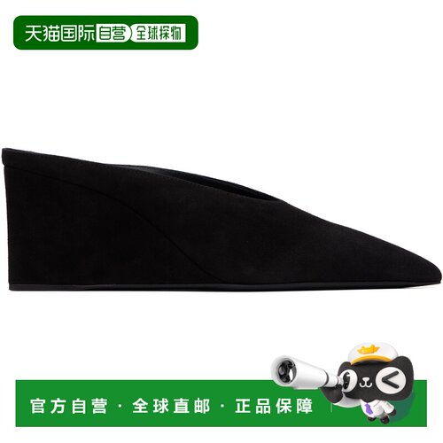 香港直邮alaia 女士 黑色 Cube Wedge Mule 高跟鞋女鞋单鞋皮鞋