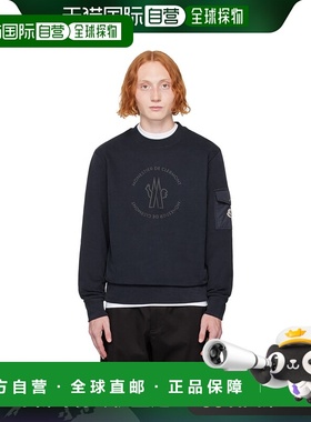 1h可退 香港直邮Moncler 盟可睐 男士 海军蓝套头衫 J20918G00035