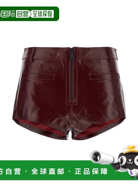 1h可退 香港直邮Self-Portrait 女士 Craque 皮革短裤 PF25091PBU