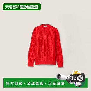 欧洲直邮V领技术纱线针织衫长袖