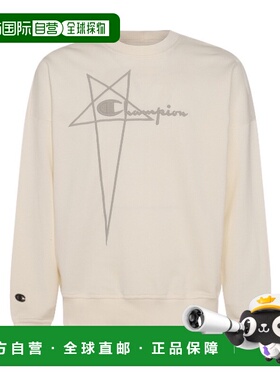 香港直邮Rick Owens Rick Owens x Champion徽标卫衣 CM02C9225CH