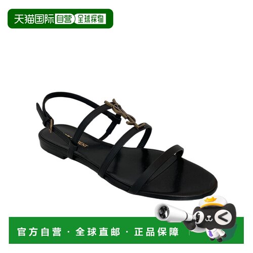 香港直邮Saint Laurent 露趾平底凉鞋 777348BDATT【付后1h可退】