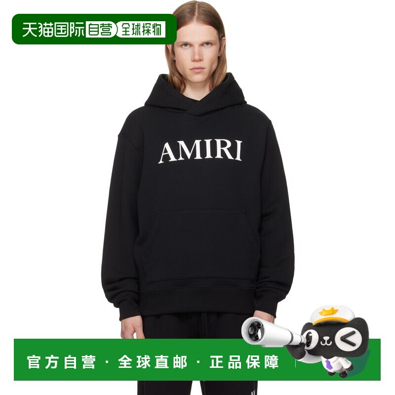 香港直邮AMIRI 男士 黑色 Core Logo 连帽衫 AMTOJR1126
