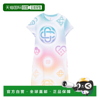 香港直邮Casablanca 女士 HALFTONE 徽标T恤式连衣裙 WSP26JDR401