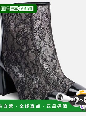 1h可退 香港直邮Jimmy Choo 周仰杰 女士 Kisu 85 皮革边系带短靴