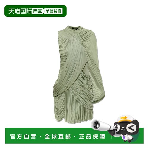 1h可退 香港直邮BALMAIN 女士连衣裙 GF0R5188JM007CO SS2026 绿