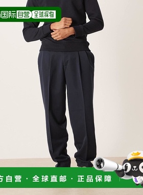 1h可退 香港直邮ASOS 男士 smart trousers 设计宽松款锥形轻薄松
