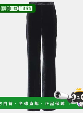 香港直邮Etro 艾特罗 女士 天鹅绒直筒长裤 000294休闲显瘦外穿