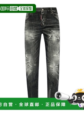 香港直邮Dsquared2 腰带环牛仔长裤 S75LB0994S30357