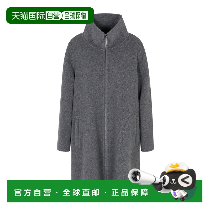 1h可退 欧洲直邮emporio armani 女士 大衣羊毛阿玛尼