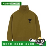 香港直邮Ami Paris 高领长袖 1h可退 毛衣 H25UKS839018.