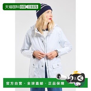 自营欧洲直邮Armor Lux 女士白色聚酯纤维连帽派克大衣外套夹克
