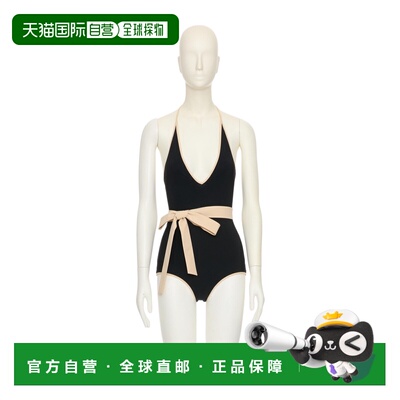 香港直邮VALENTINO 女士泳装 BUH01B7FWTB1 AW2025 白色 挂脖连体
