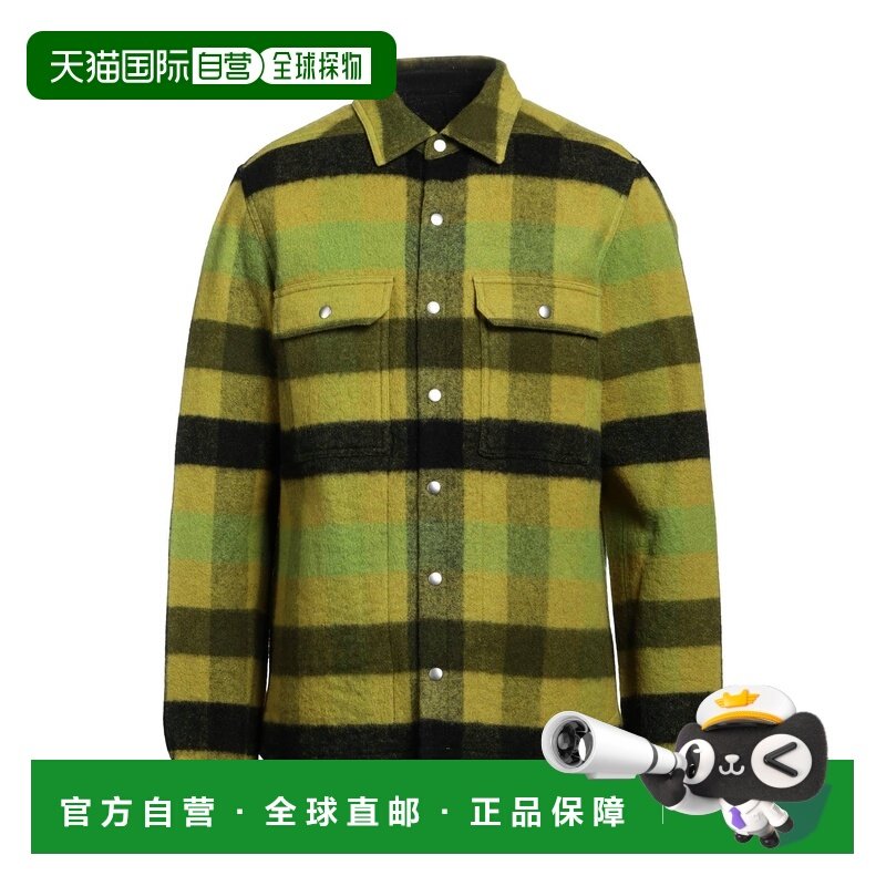 1h可退 香港直邮rick owens 瑞克 欧文斯 男士 格纹衬衫,男装,衬衫,淘宝优惠券,粉丝福利购,淘宝优惠卷