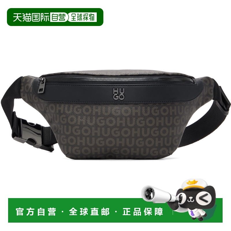 1h可退 香港直邮boss 雨果 男士 黑色徽标腰包 50558372 black黑,箱包皮具/热销女包/男包,男士包袋,淘宝优惠券,粉丝福利购,淘宝优惠卷