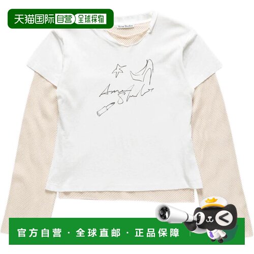 香港直邮ACNE STUDIOS 女士T恤 AL0557AEG AW2026【付后1h可退】