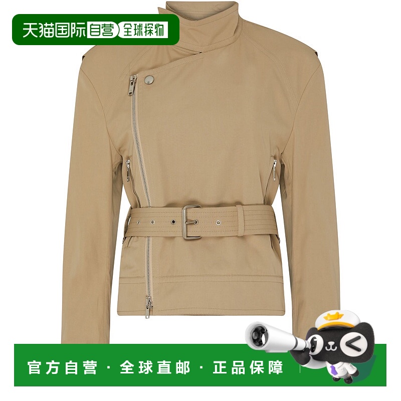 1h可退 香港直邮Bottega Veneta 葆蝶家 女士 棉质风衣 beige米色