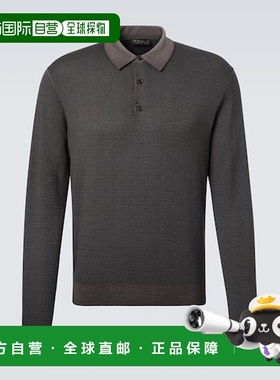 香港直邮Loro Piana 诺悠翩雅 男士 Jacaranda 羊毛真丝Polo衫